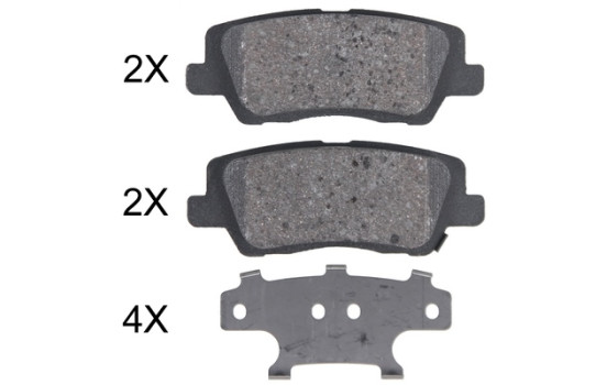 Brake Pad Set, disc brake 35035 ABS