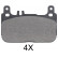 Brake Pad Set, disc brake 35038 ABS