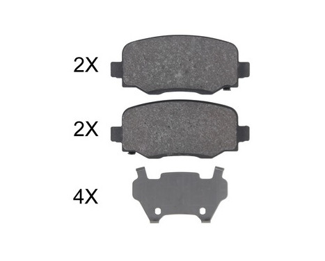 Brake Pad Set, disc brake 35039 ABS