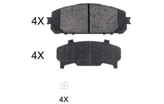 Brake Pad Set, disc brake 35047 ABS