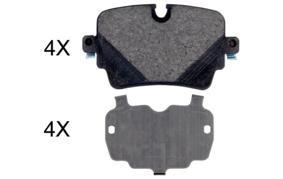 Brake Pad Set, disc brake 35054 ABS
