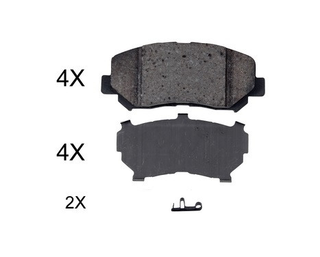 Brake Pad Set, disc brake 35057 ABS
