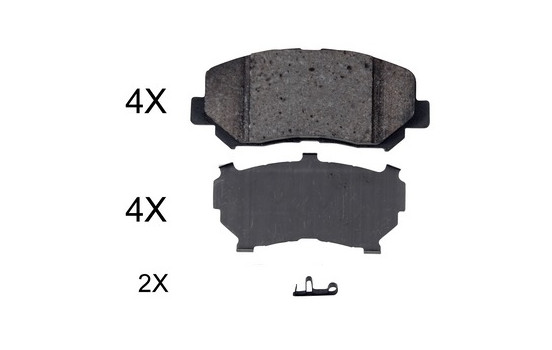 Brake Pad Set, disc brake 35057 ABS