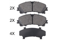 Brake Pad Set, disc brake 35062 ABS