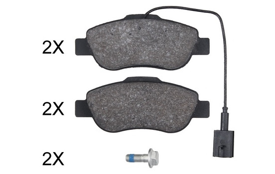 Brake Pad Set, disc brake 35066 ABS