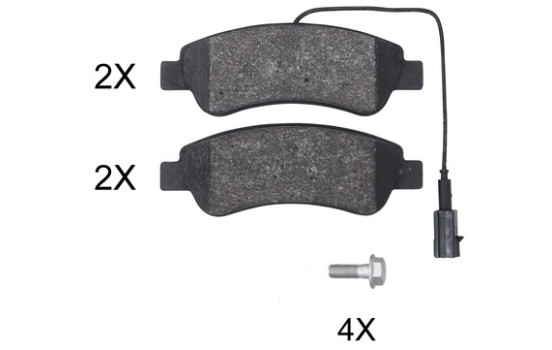 Brake Pad Set, disc brake 35067 ABS