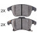 Brake Pad Set, disc brake 35078 ABS