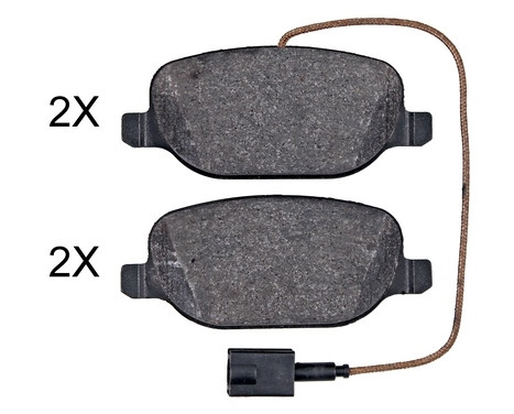 Brake Pad Set, disc brake 35084 ABS