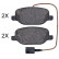 Brake Pad Set, disc brake 35084 ABS