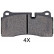 Brake Pad Set, disc brake 35085 ABS