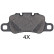 Brake Pad Set, disc brake 35093 ABS