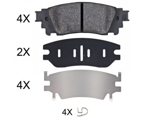 Brake Pad Set, disc brake 35097 ABS