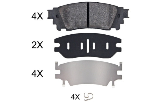Brake Pad Set, disc brake 35097 ABS