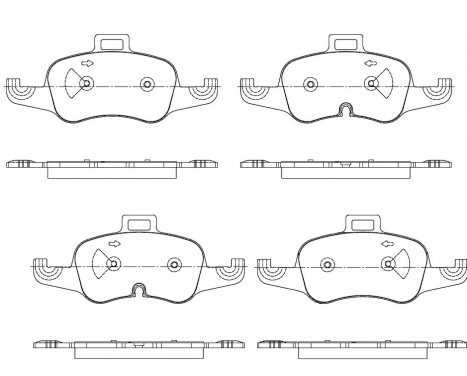 Brake Pad Set, disc brake 35106 ABS, Image 2