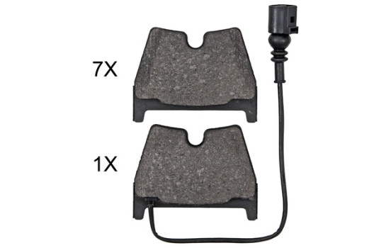Brake Pad Set, disc brake 35112 ABS