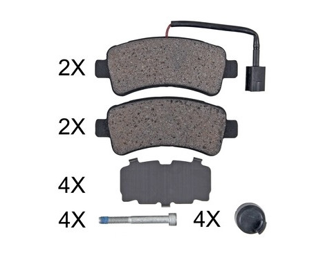 Brake Pad Set, disc brake 35116 ABS