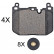 Brake Pad Set, disc brake 35117 ABS