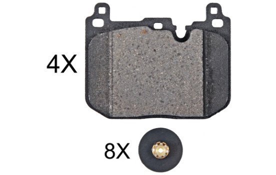 Brake Pad Set, disc brake 35117 ABS