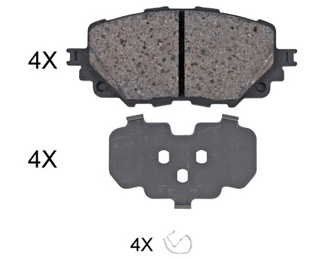 Brake Pad Set, disc brake 35126 ABS