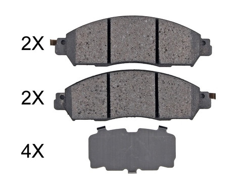 Brake Pad Set, disc brake 35128 ABS