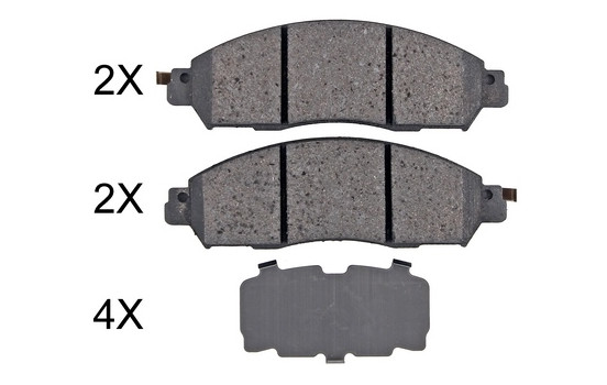 Brake Pad Set, disc brake 35128 ABS