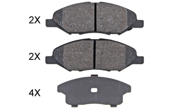 Brake Pad Set, disc brake 35131 ABS
