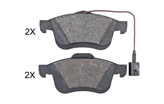 Brake Pad Set, disc brake 35137 ABS