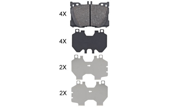 Brake Pad Set, disc brake 35155 ABS