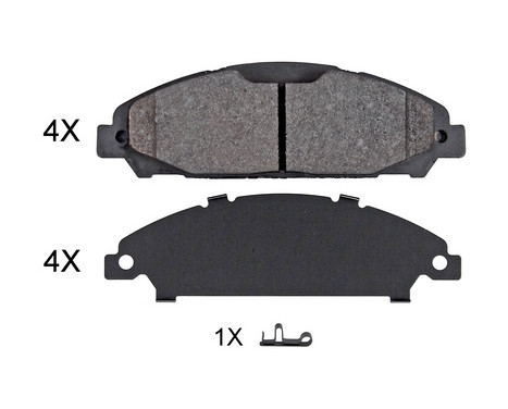 Brake Pad Set, disc brake 35156 ABS