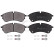 Brake Pad Set, disc brake 35204 ABS