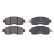 Brake Pad Set, disc brake 35260 ABS