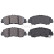 Brake pad set, disc brake 35267 ABS