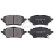 Brake Pad Set, disc brake 35287 ABS