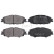 Brake Pad Set, disc brake 35300 ABS