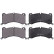 Brake pad set, disc brake 35309 ABS