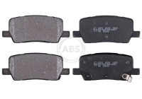 Brake pad set, disc brake 35316 ABS