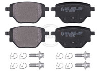 Brake pad set, disc brake 35329 ABS