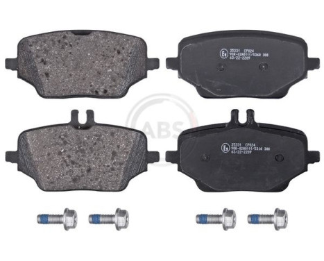 Brake pad set, disc brake 35331 ABS