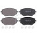 Brake pad set, disc brake 35332 ABS