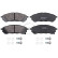 Brake pad set, disc brake 35333 ABS