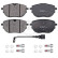 Brake pad set, disc brake 35334 ABS