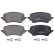 Brake pad set, disc brake 35340 ABS