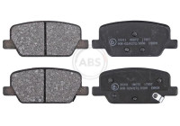 Brake pad set, disc brake 35341 ABS