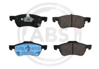 Brake pad set, disc brake 35344 ABS