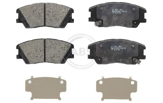 Brake pad set, disc brake 35345 ABS