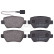 Brake pad set, disc brake 35350 ABS