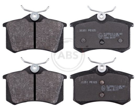 Brake pad set, disc brake 35351 ABS