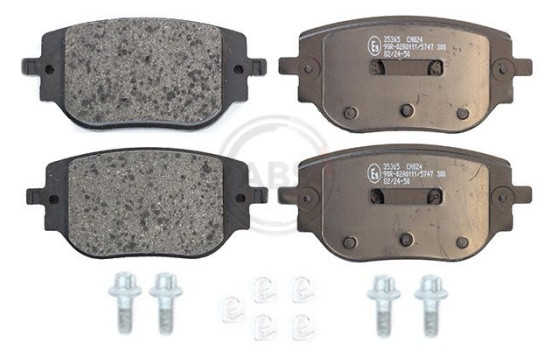 Brake pad set, disc brake 35365 ABS