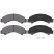Brake pad set, disc brake 35379 ABS