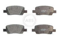 Brake pad set, disc brake 35384 ABS